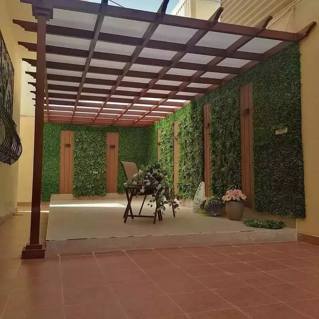 تصميم مظلات خشبية بجدة