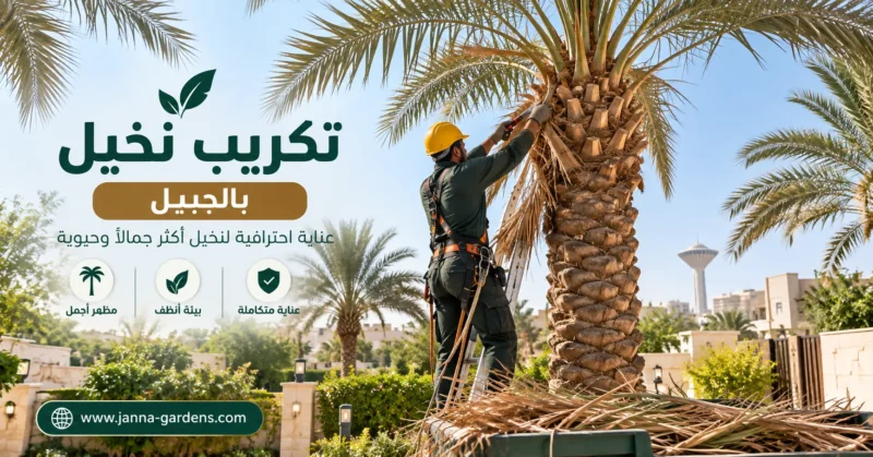 تكريب نخيل بالجبيل