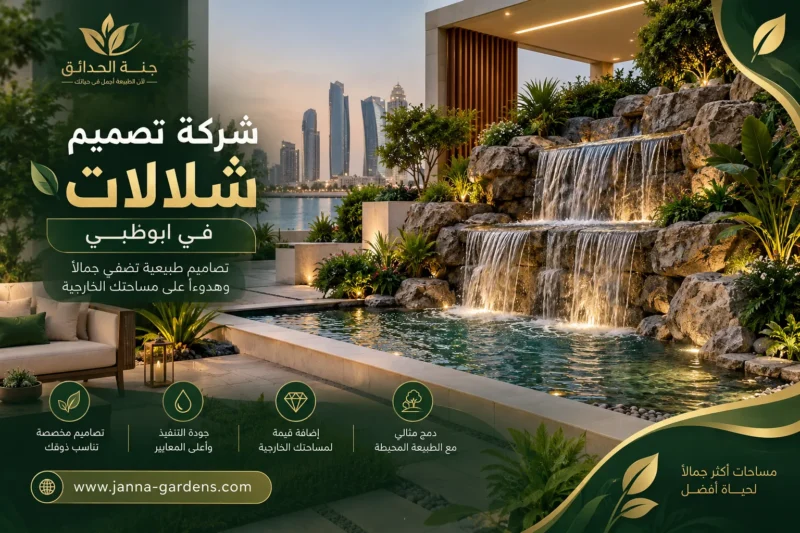 شركة تصميم شلالات في ابوظبي