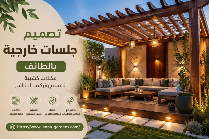 شركة تصميم جلسات خارجية بالطائف للايجار