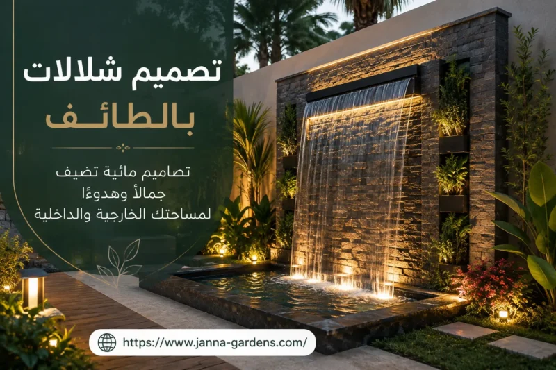 شركة تصميم شلالات بالطائف للايجار