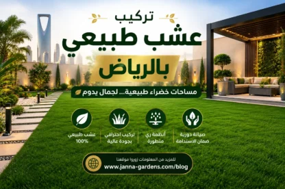 تركيب عشب طبيعي بالرياض