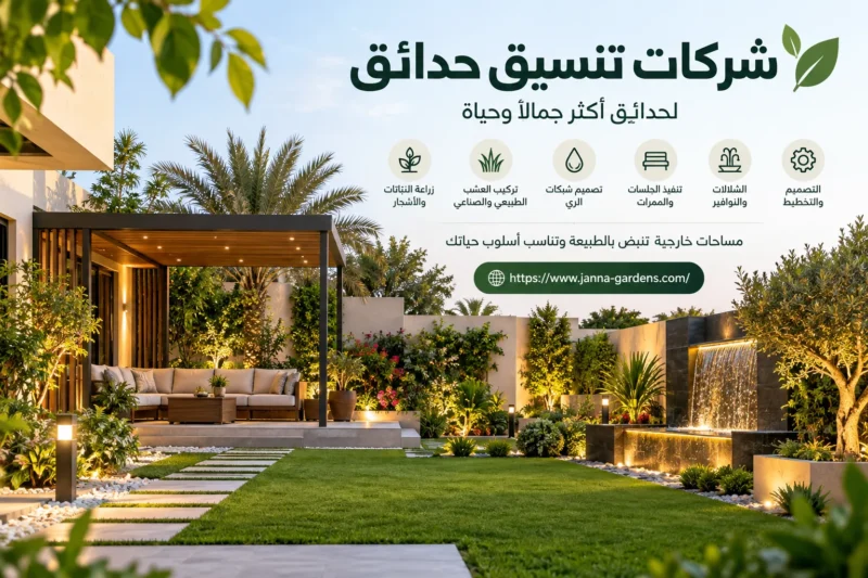 شركات تنسيق حدائق