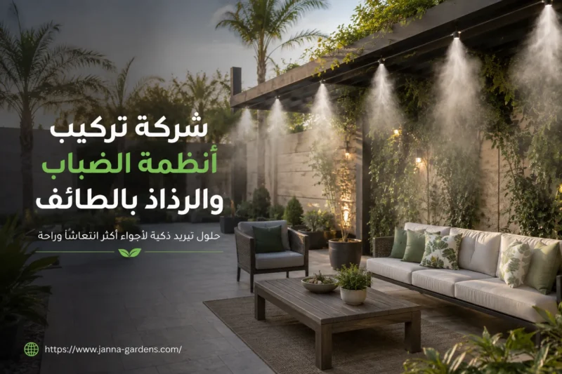 شركة تركيب أنظمة الضباب والرذاذ بالطائف 0534061605