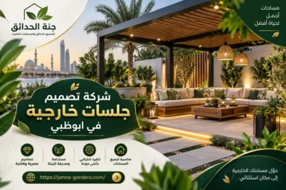 شركة تصميم جلسات خارجية في ابوظبي